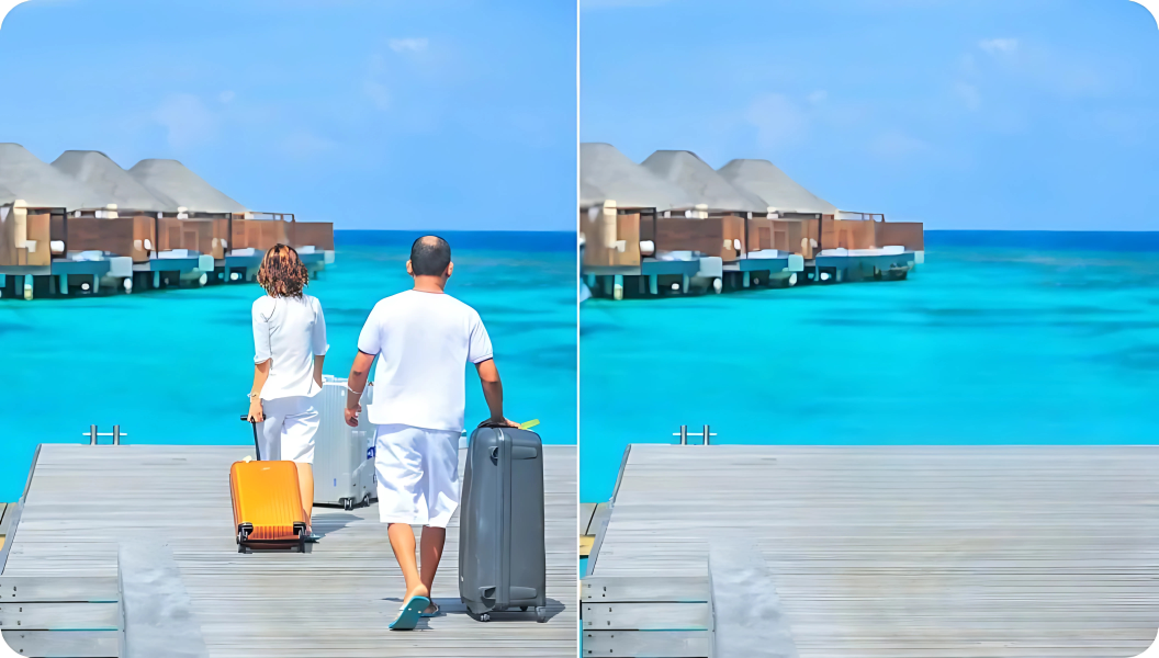 Remove Object - AI image transformation example